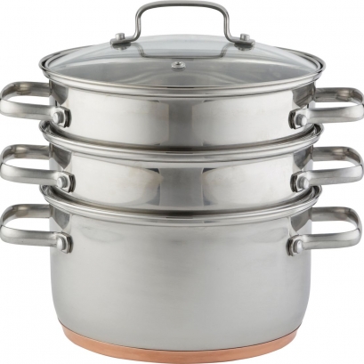 105 Copper Base 3 Tier Steamer